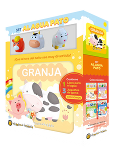 Set de libro plástico con juguetes - GRANJA