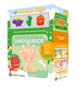 Set de libro plástico con juguetes - DINOSAURIOS