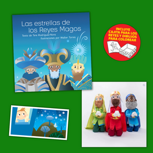 Las estrellas de los Reyes Magos (libro) / Los Tres Reyes Magos (peluche)