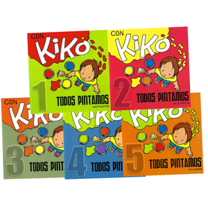 Con Kiko todos pintamos (set de 5 cuadernos de colorear)